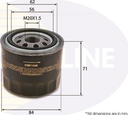 Comline CSB11840 - Filtre à huile cwaw.fr