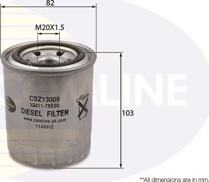 Comline CSZ13009 - Filtre à carburant cwaw.fr