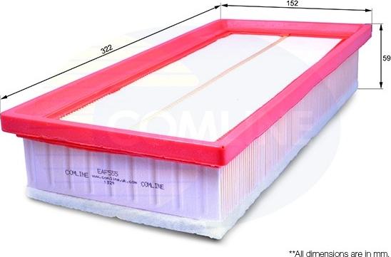 Comline EAF555 - Filtre à air cwaw.fr