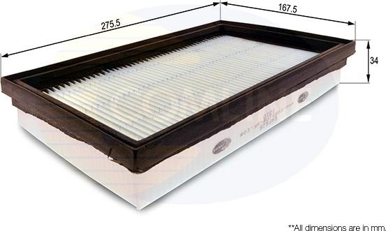 Comline EAF625 - Filtre à air cwaw.fr