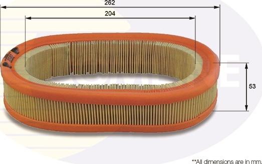 Comline EAF018 - Filtre à air cwaw.fr