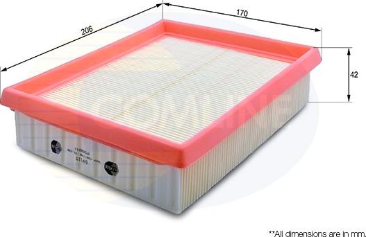 Comline EAF115 - Filtre à air cwaw.fr