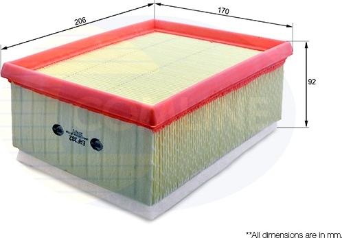 Comline EAF382 - Filtre à air cwaw.fr