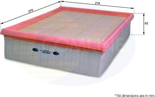 Comline EAF261 - Filtre à air cwaw.fr