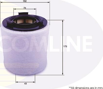 Comline EAF764 - Filtre à air cwaw.fr