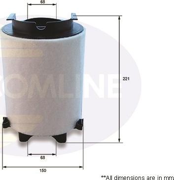 Comline EAF713 - Filtre à air cwaw.fr