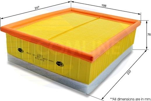 Comline EAF728 - Filtre à air cwaw.fr