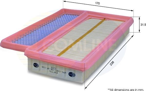 Comline EAF775 - Filtre à air cwaw.fr