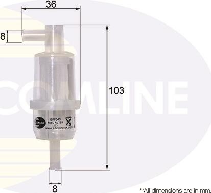 Comline EFF043 - Filtre à carburant cwaw.fr