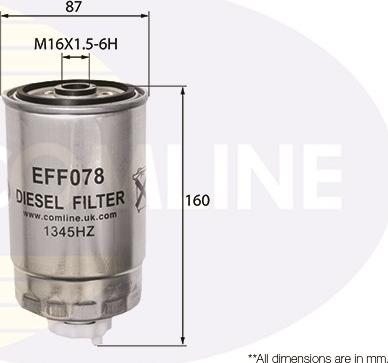 Comline EFF078 - Filtre à carburant cwaw.fr