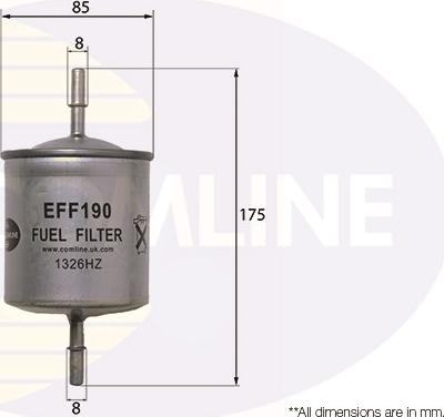 Comline EFF190 - Filtre à carburant cwaw.fr