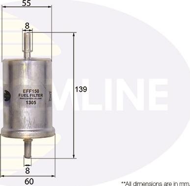 Comline EFF150 - Filtre à carburant cwaw.fr