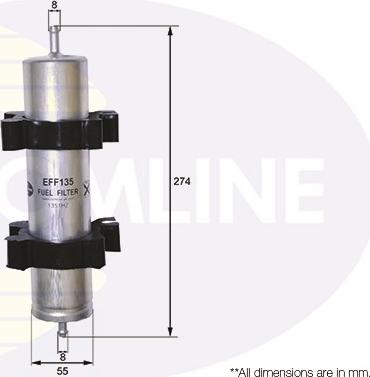 Comline EFF135 - Filtre à carburant cwaw.fr