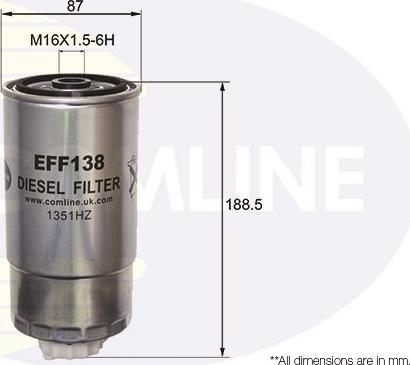 Comline EFF138 - Filtre à carburant cwaw.fr