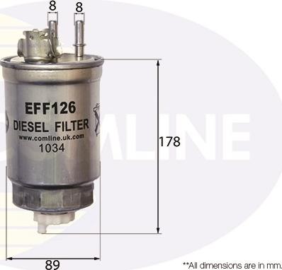 Comline EFF126 - Filtre à carburant cwaw.fr