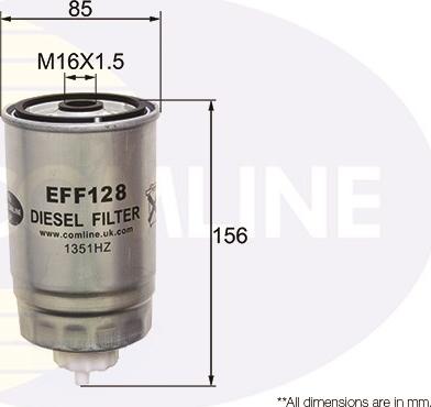 Comline EFF128 - Filtre à carburant cwaw.fr