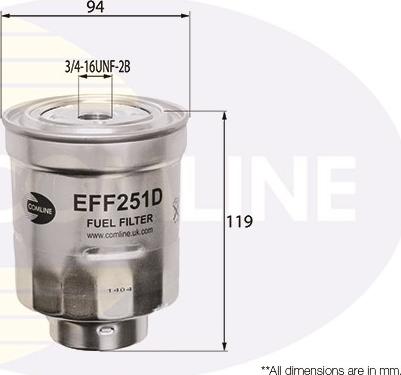 Comline EFF251D - Filtre à carburant cwaw.fr