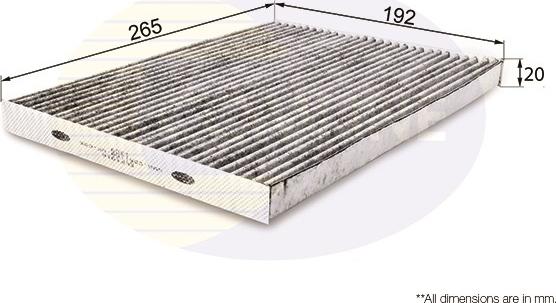 Comline EKF191A - Filtre, air de l'habitacle cwaw.fr