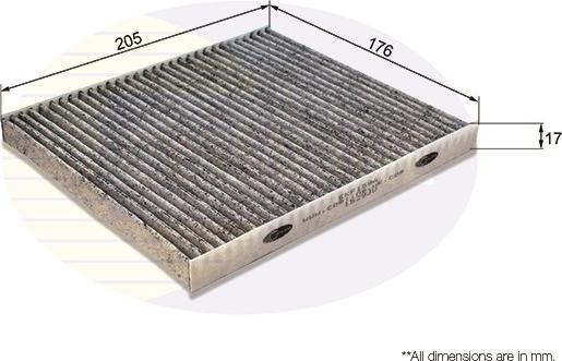 Comline EKF159A - Filtre, air de l'habitacle cwaw.fr