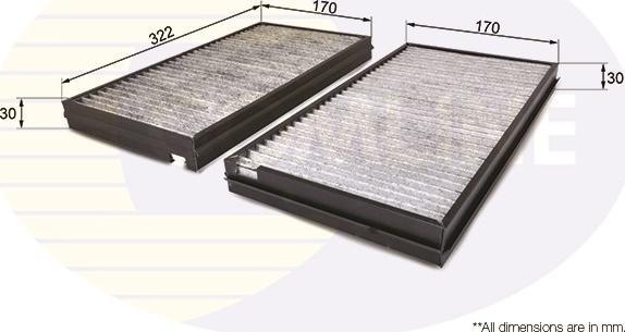 Comline EKF158A - Filtre, air de l'habitacle cwaw.fr