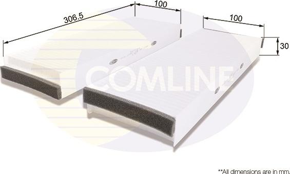 Comline EKF164 - Filtre, air de l'habitacle cwaw.fr