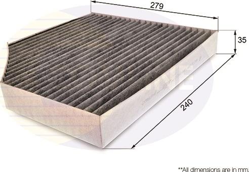 Comline EKF106A - Filtre, air de l'habitacle cwaw.fr