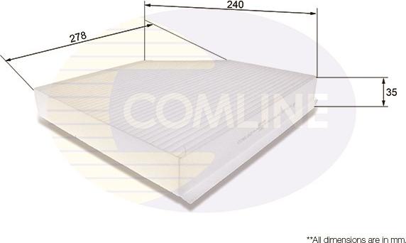 Comline EKF106 - Filtre, air de l'habitacle cwaw.fr