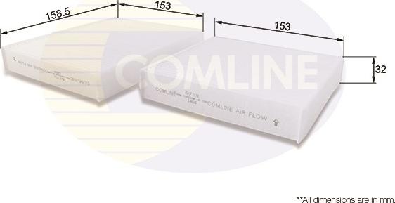 Comline EKF101 - Filtre, air de l'habitacle cwaw.fr