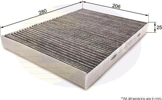 Comline EKF112A - Filtre, air de l'habitacle cwaw.fr