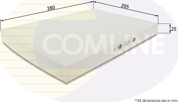 Comline EKF112 - Filtre, air de l'habitacle cwaw.fr