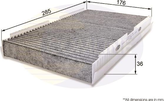 Comline EKF117A - Filtre, air de l'habitacle cwaw.fr