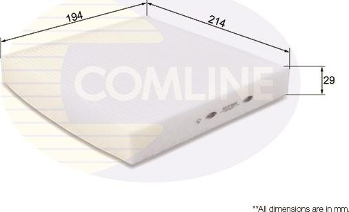 Comline EKF185 - Filtre, air de l'habitacle cwaw.fr