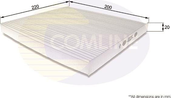 Comline EKF187 - Filtre, air de l'habitacle cwaw.fr