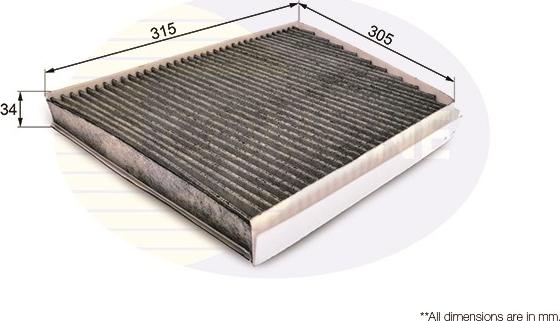 Comline EKF139A - Filtre, air de l'habitacle cwaw.fr