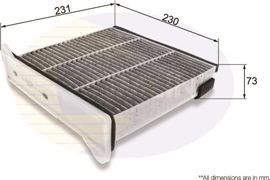 Comline EKF349A - Filtre, air de l'habitacle cwaw.fr