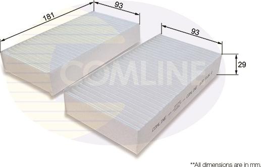 Comline EKF340-2 - Filtre, air de l'habitacle cwaw.fr