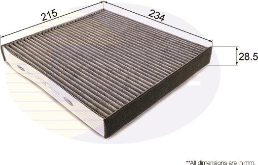 Comline EKF348A - Filtre, air de l'habitacle cwaw.fr