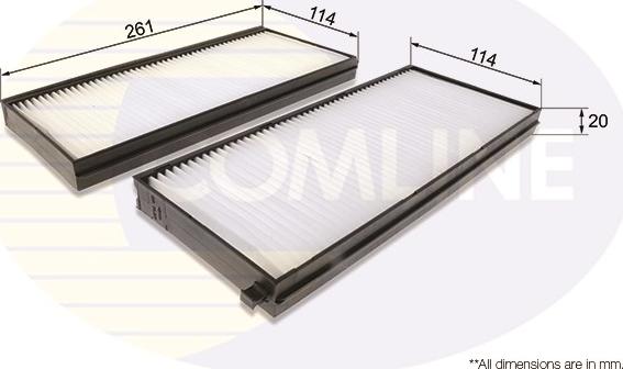 Comline EKF355-2 - Filtre, air de l'habitacle cwaw.fr