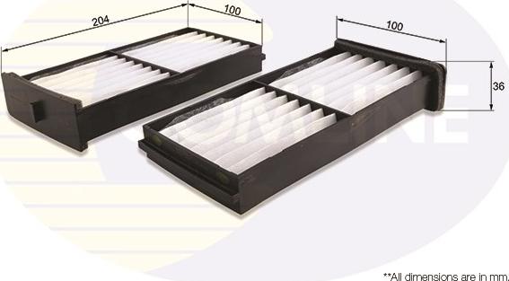 Comline EKF356-2 - Filtre, air de l'habitacle cwaw.fr