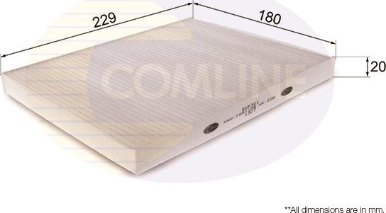 Comline EKF301 - Filtre, air de l'habitacle cwaw.fr