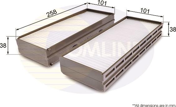 Comline EKF303 - Filtre, air de l'habitacle cwaw.fr