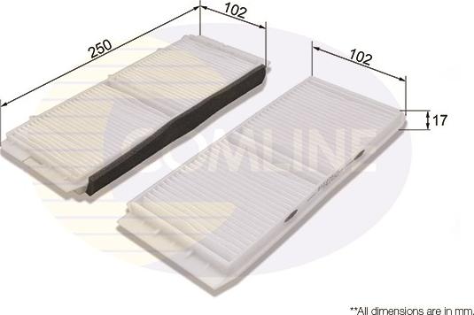 Comline EKF336-2 - Filtre, air de l'habitacle cwaw.fr