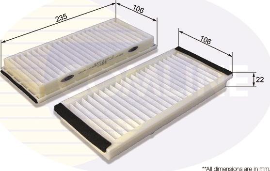 Comline EKF338-2 - Filtre, air de l'habitacle cwaw.fr