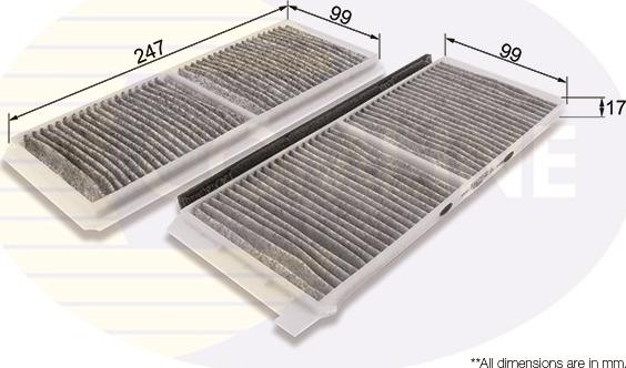 Comline EKF337A-2 - Filtre, air de l'habitacle cwaw.fr