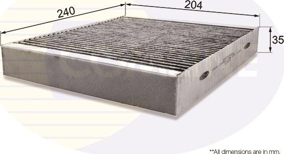 Comline EKF295A - Filtre, air de l'habitacle cwaw.fr