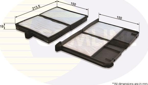 Comline EKF243 - Filtre, air de l'habitacle cwaw.fr