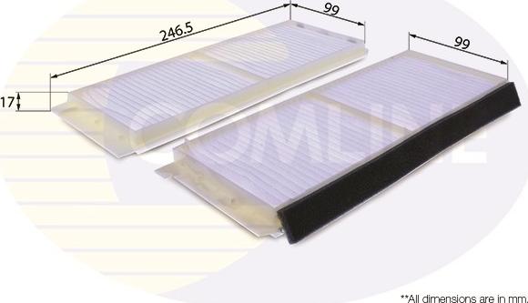 Comline EKF269 - Filtre, air de l'habitacle cwaw.fr