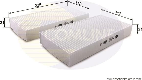 Comline EKF201 - Filtre, air de l'habitacle cwaw.fr
