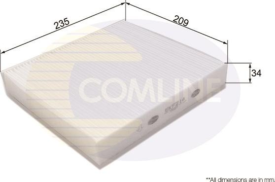 Comline EKF214 - Filtre, air de l'habitacle cwaw.fr