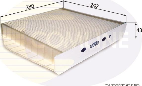 Comline EKF280 - Filtre, air de l'habitacle cwaw.fr